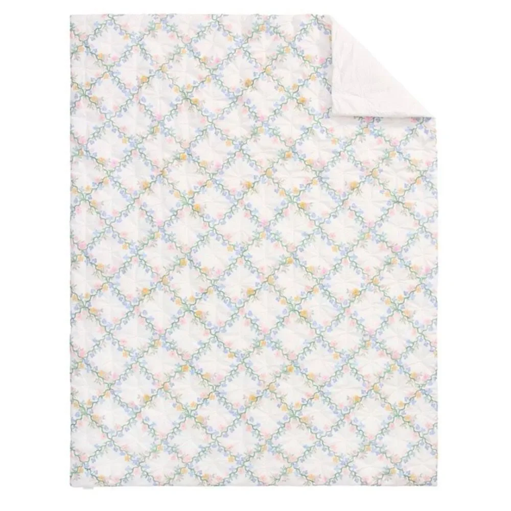Pottery Barn Kids x Rifle Paper Co. Floral Trellis Comforter Only Twin Preowned